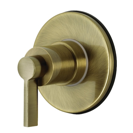 Kingston Brass KS3033NDL Single-Handle Three-Way Diverter Valve with Trim Kit, Antique Brass KS3033NDL